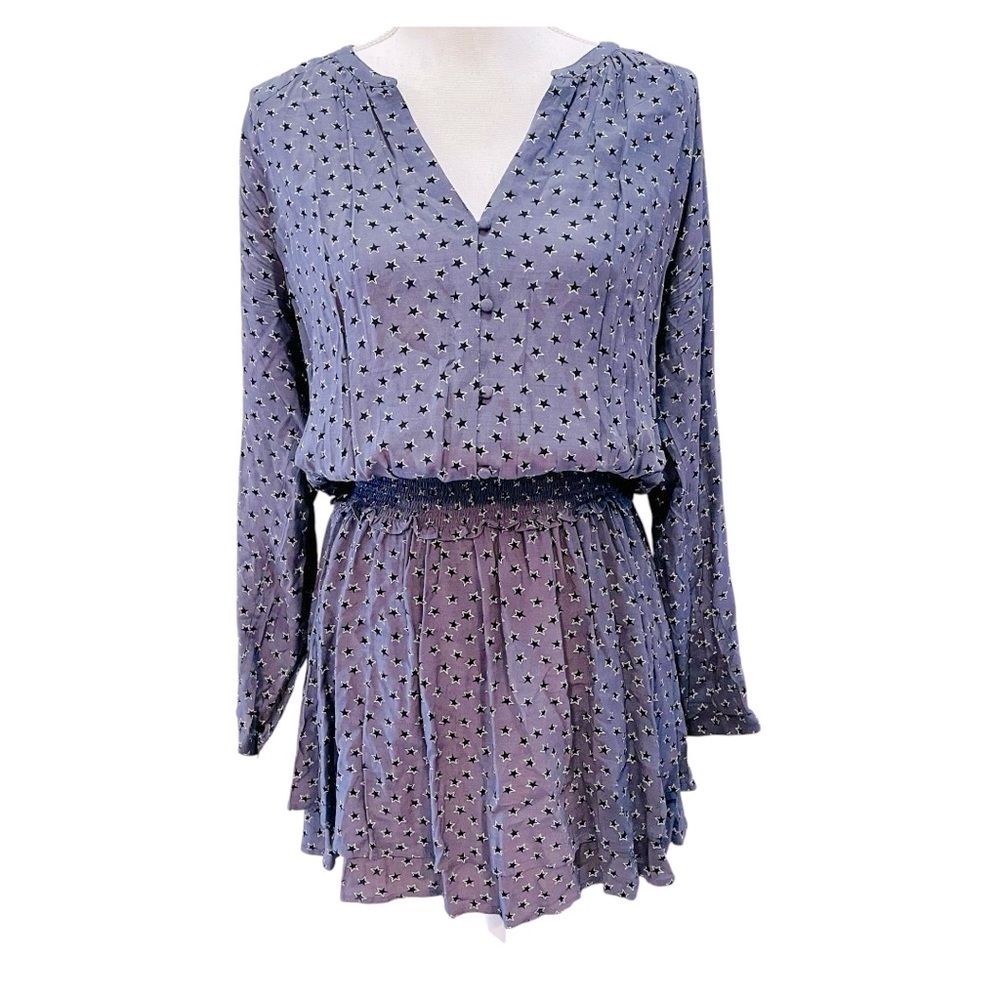 Rails Jasmine Midnight Stars Dress Medium Gray Black